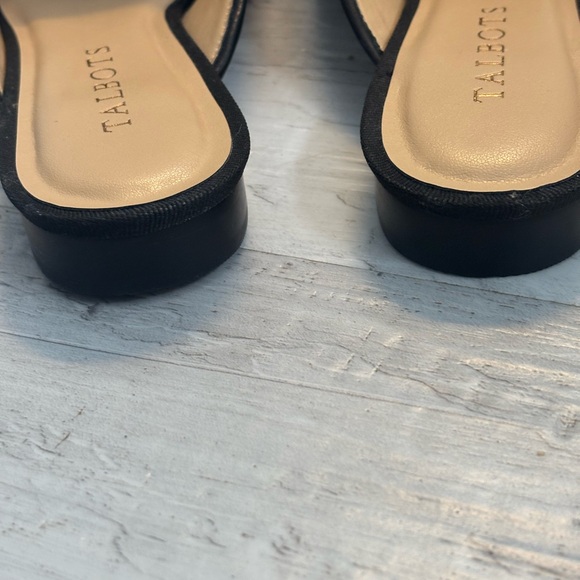 Talbots Maddie Leopard Print Calf Hair Mules with Black Bow Women’s Size 6 - Picture 11 of 14